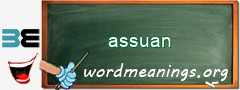 WordMeaning blackboard for assuan